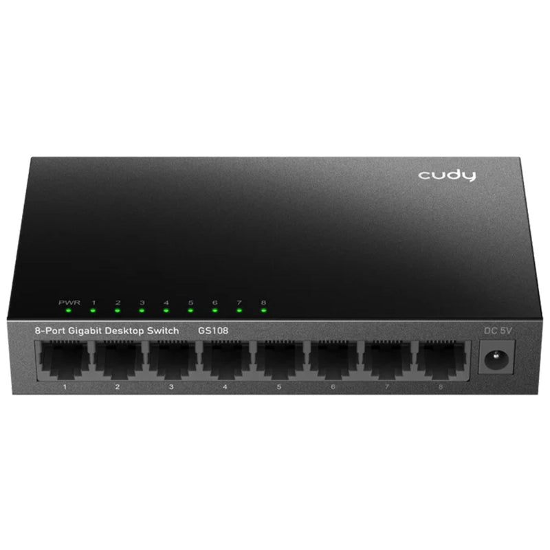 CUDY GS108 - SWITCH 8 PT GIGABIT - METAL CHASSIS