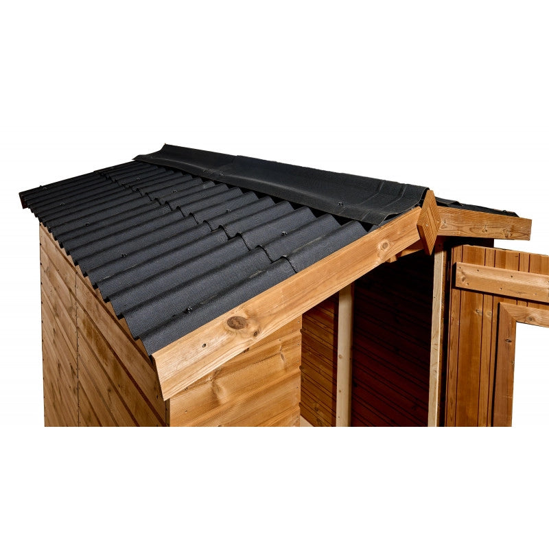 Casetta da giardino in legno termo-trattato 19 mm – 160x160 cm – pavimento e tetto bitumato – THE1616.01N Foresta