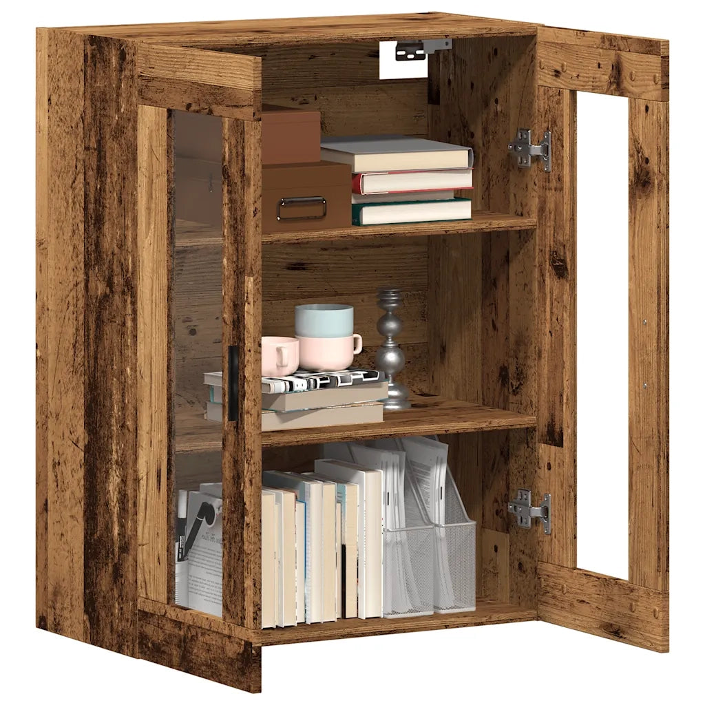 Mobile a Parete Legno Antico 69,5x34x90 cm