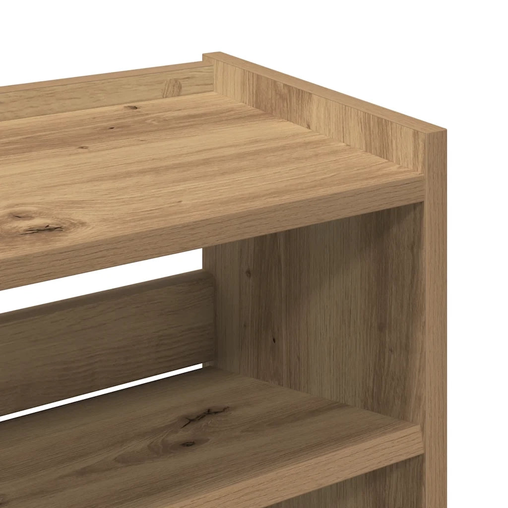 Scarpiera Rovere Artigianale 60x25x81 cm in Legno Multistrato