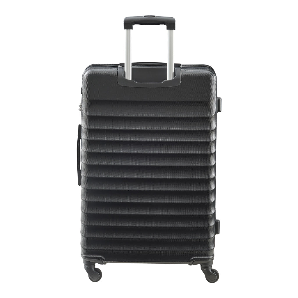 Set Trolley Pona di 3 Valigie Rigide in Misure S/M/L - Nero pro.tec