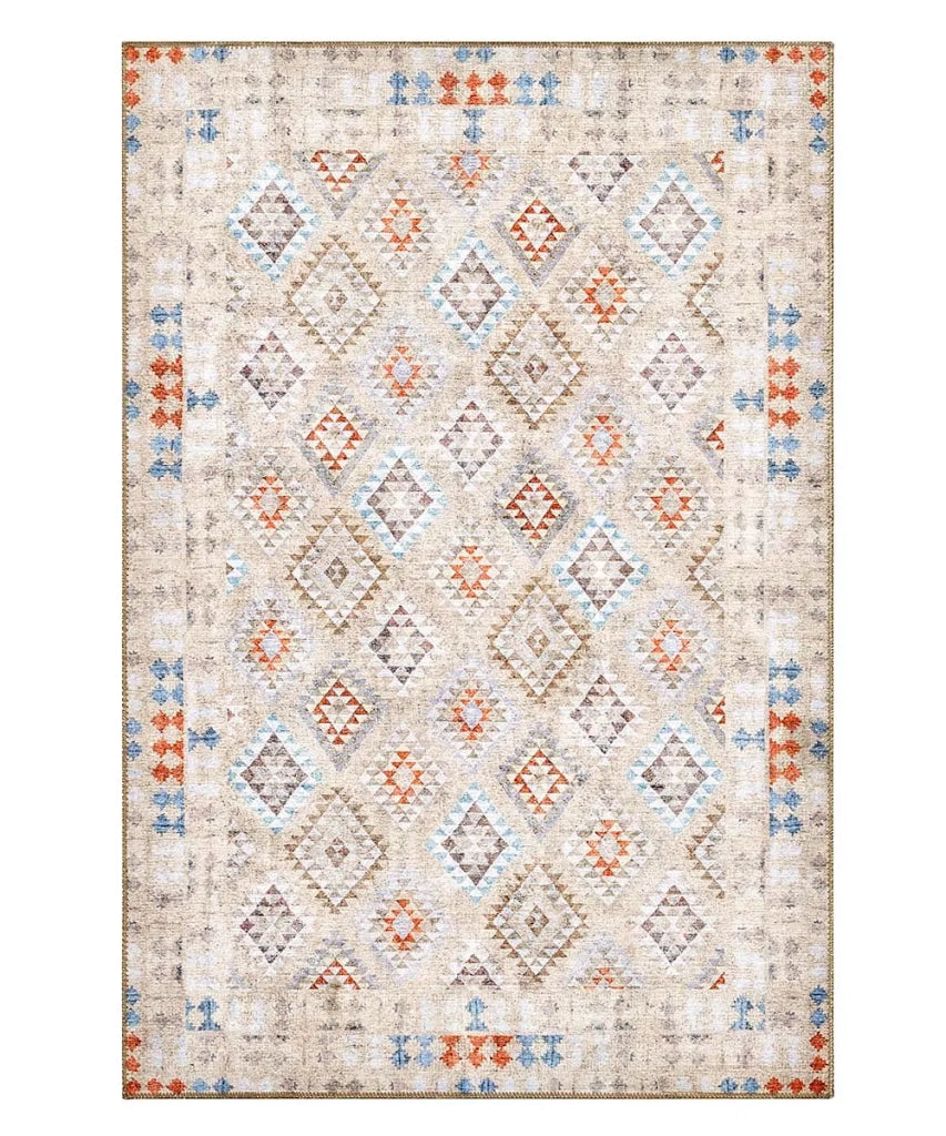 Tappeto arredo casa ANATOLIA KILIM 01 cm.115x175 riproduzione disegno persiano classico in stile vintage. Tappeto lavabile e antiscivolo per ingresso, soggiorno, camera da letto.