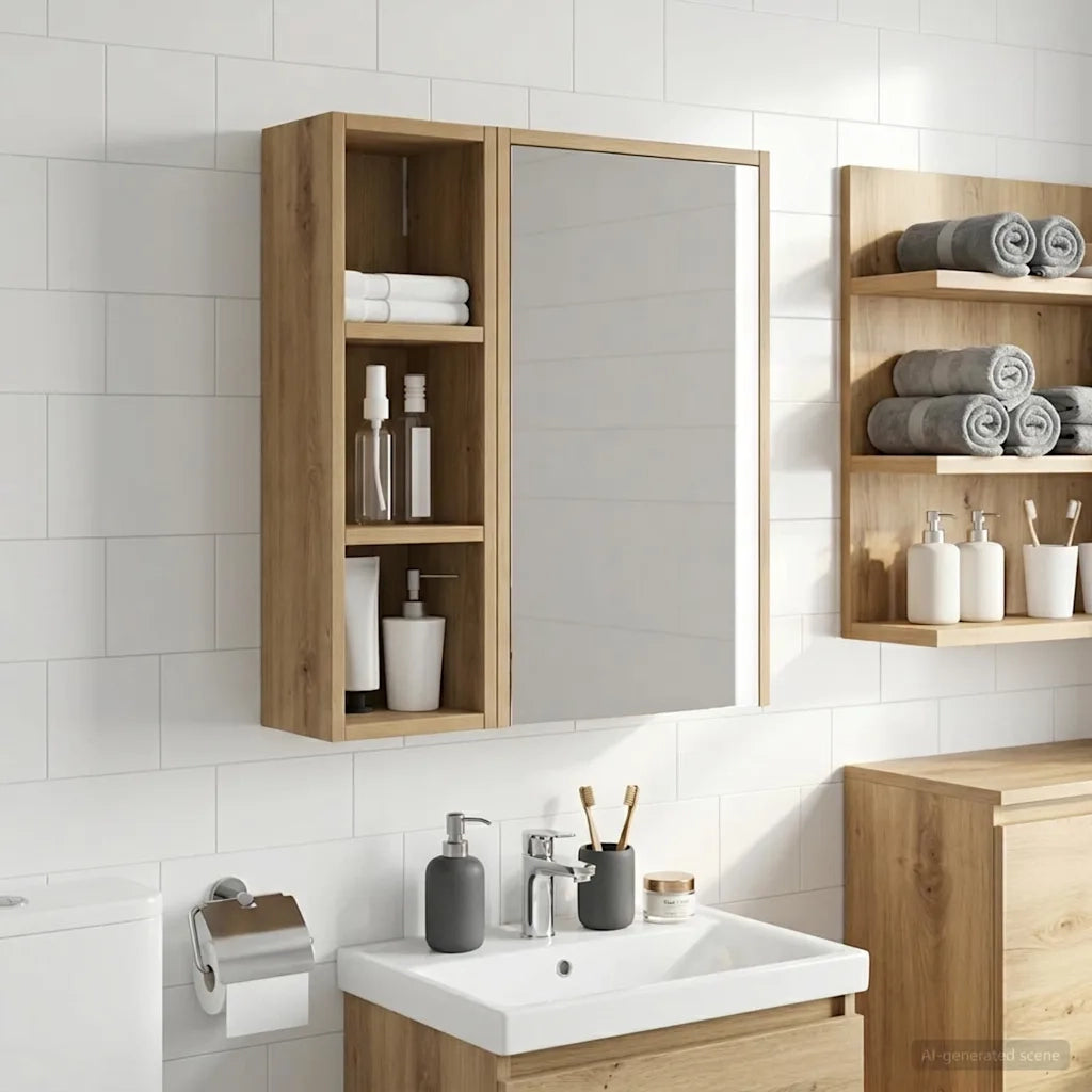 Armadio da bagno a muro Rovere Artigianale 20 x 16 x 62,5 cm 889310