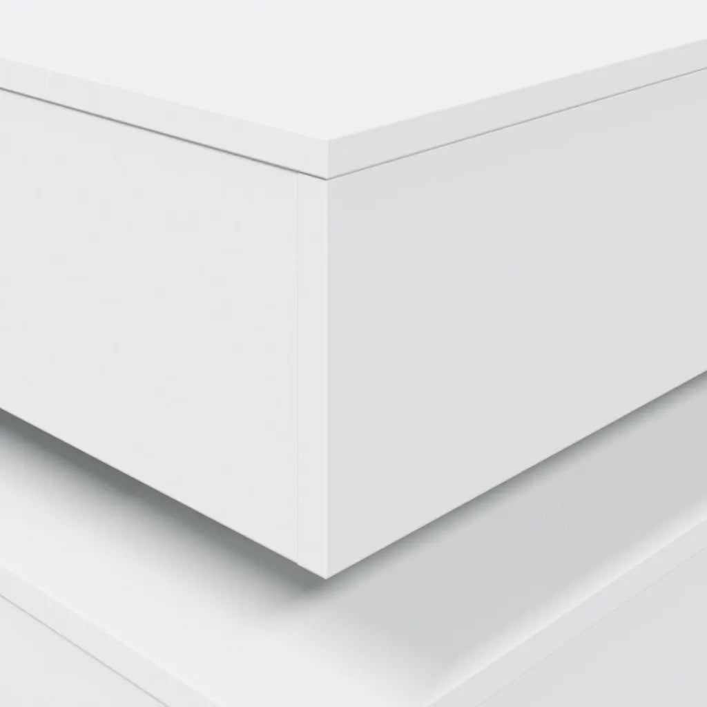 Tavolino da salotto | Tavolino da caff¨¨ | Tavolino da Soggiorno con Luci LED Bianco 50x50x40 cm