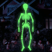 Decorazione per Halloween, testa di morto illuminata, scheletro 3D, scheletro illuminato, accessori per Halloween, casa degli orrori, Halloween, festa di tema spaventosa (32 cm)