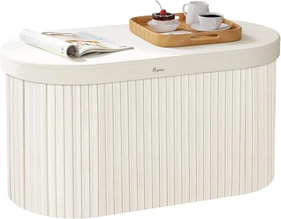 Cassettone di Stoccaggio - Cassa di Archiviazione Interna - Bancarella con Sistema di Archiviazione - Cassa con Coperchio - Cassa per Giochi per Bambini - Per Camera da Letto e Salotto - Cremo