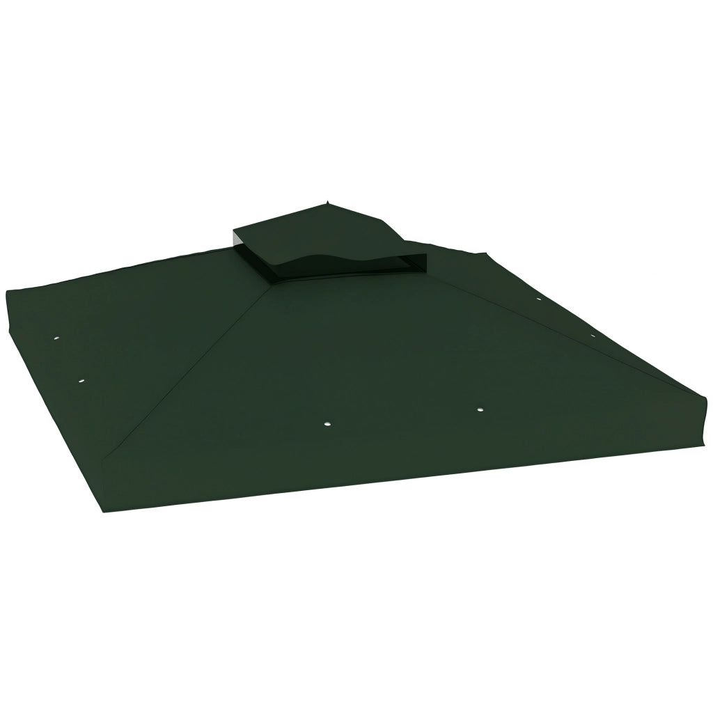 Toldo da Giardino 3x3 m ¨C zephmum ¨C Verde, Doppio Tetto, UPF30+