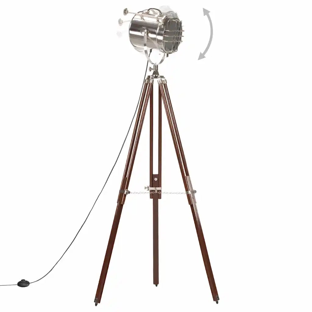 Lampada da Terra a Treppiede Legno Massello di Mango 180 cm CFW8888025