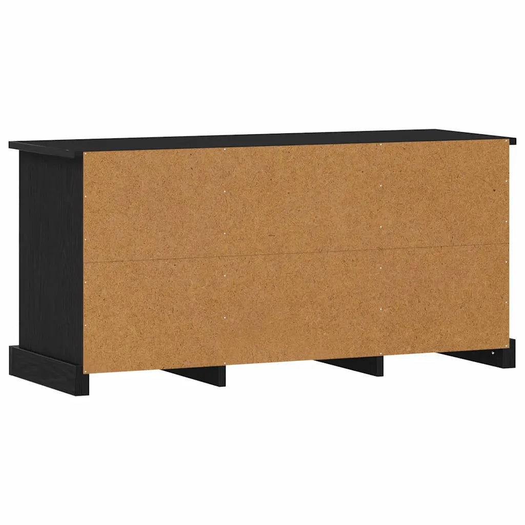 Mobile TV Rovere Nero 99,5 x 35,5 x 48 cm Legno multistrato 881380