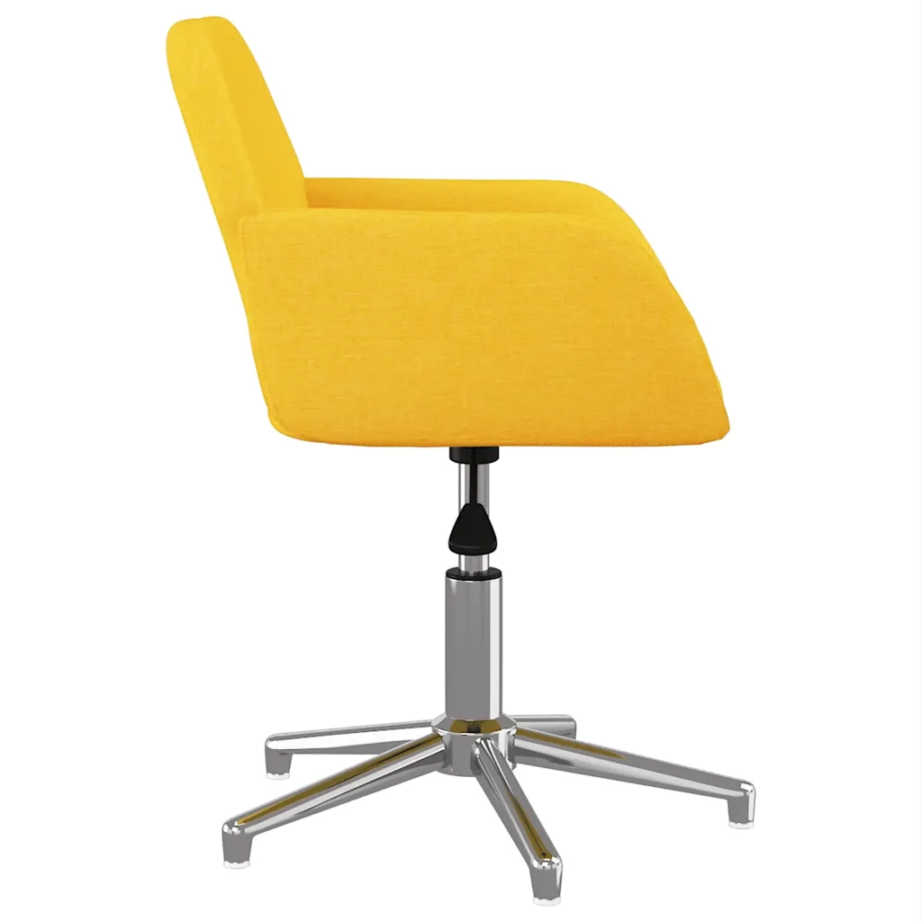 Sedia da Ufficio Girevole Giallo Chiaro in Tessuto cod mxl 10330