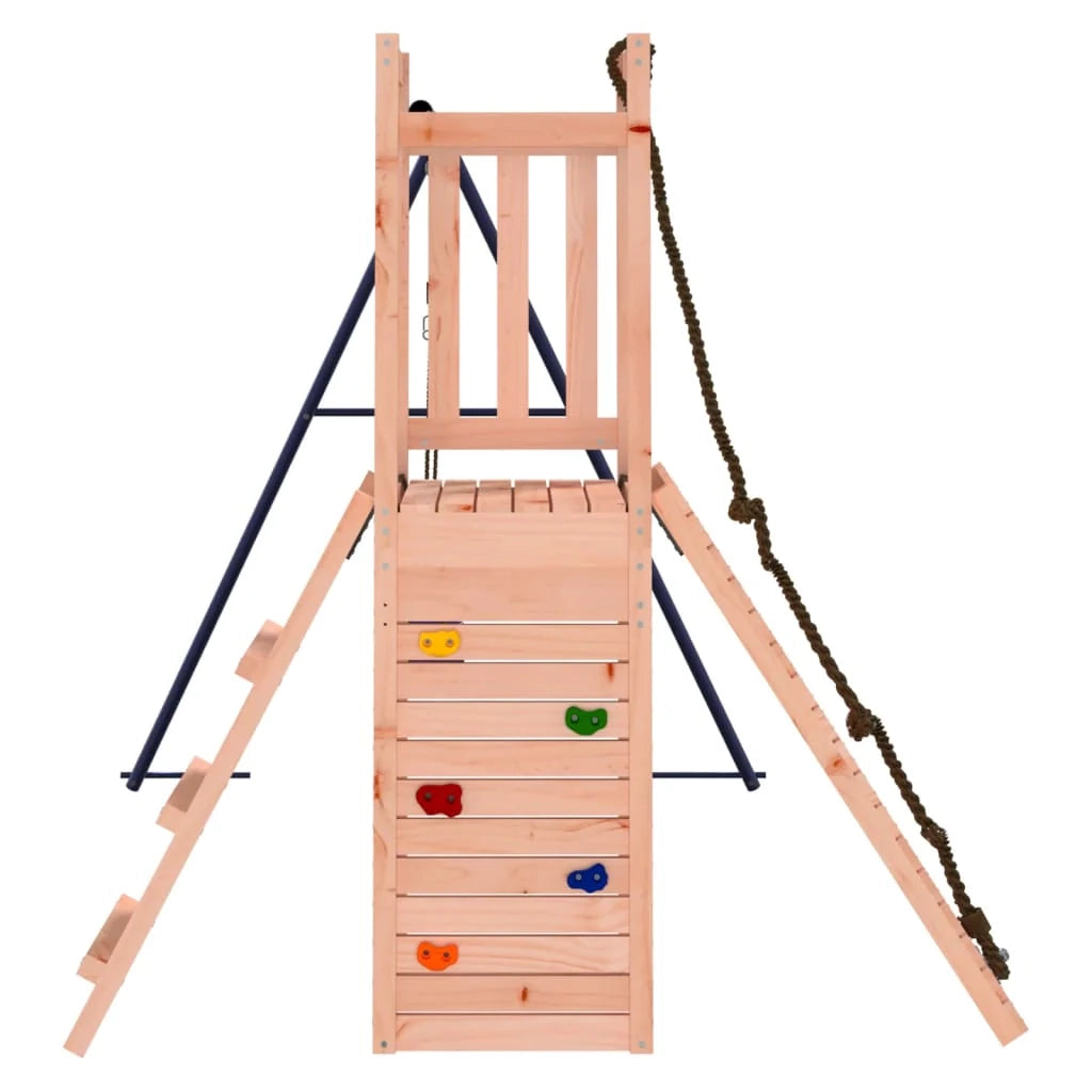 Altalena parco giochi da esterno scivolo altalena robusta giochi da giardino 232 x 184 x 169 cm legno massello di abete Douglas 02_0004709