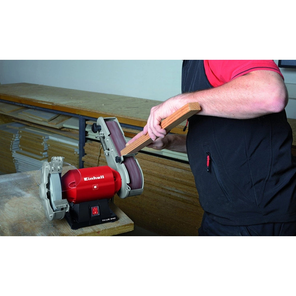 Trade Shop - Levigatrice Combinata Da Banco Con Mola E Nastro Abrasivo Einhell Th-us 240 -