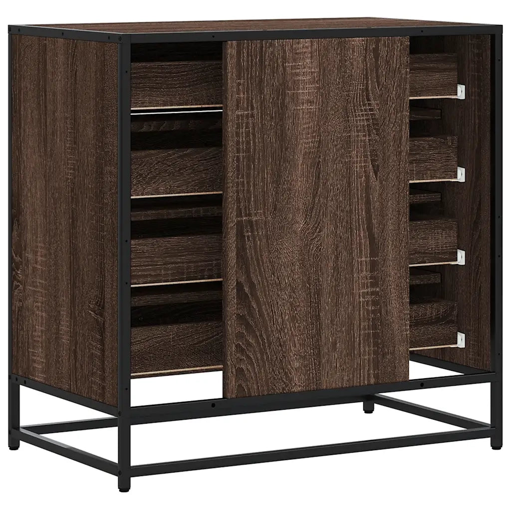 Cassettiera Rovere Marrone 70x41x70 cm in Legno Multistrato 849083