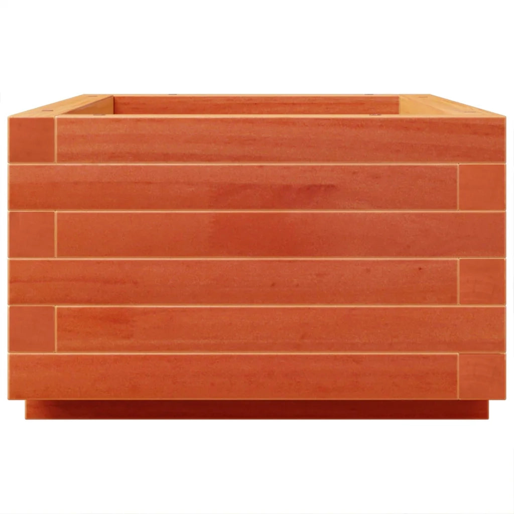 Fioriera Giardino-Vaso da Esterno-Contenitore per Piante Marrone Cera 70x40x26,5cm Legno Massello Pino