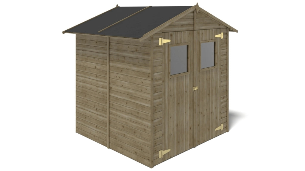 Casetta da giardino in legno 3.46 m2 - 1.9x1.82 m - 12.5 mm - Impregnata - DOM218 - ALTANKA