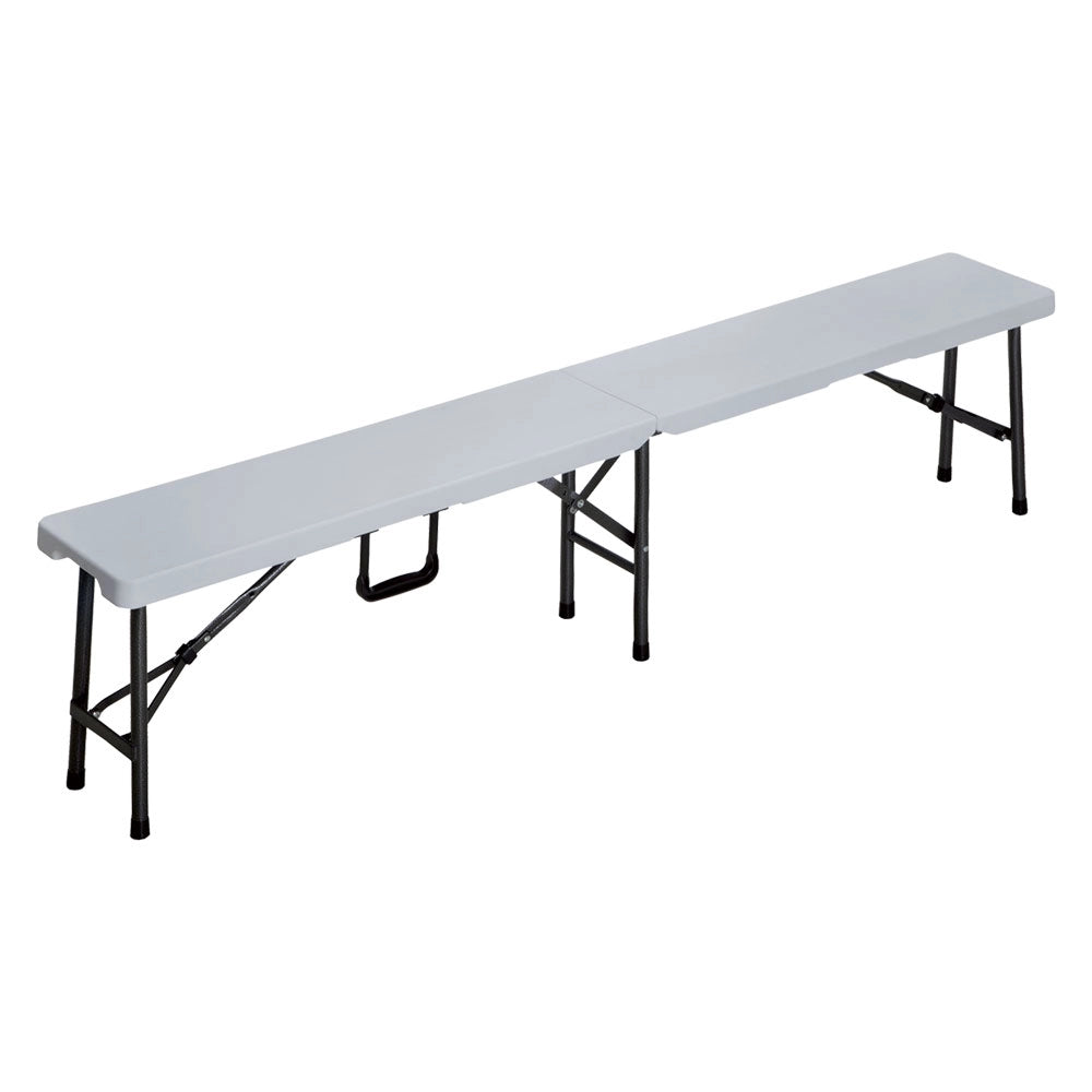 PANCA PIC NIC PIEGHEVOLE 'PARTY' cm 180 x 25 H 42 cm - col.bianco  - LIF