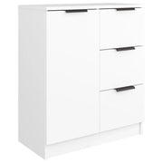 Credenza-Buffet-Armadio da cucina Bianca 60x30x70 cm in Legno Multistrato