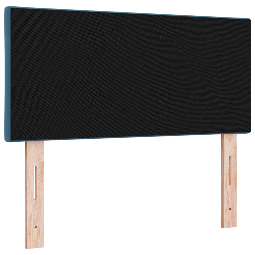 Testiera LED Design a Blocchi Diamante Blu Scuro 90 cm Velluto