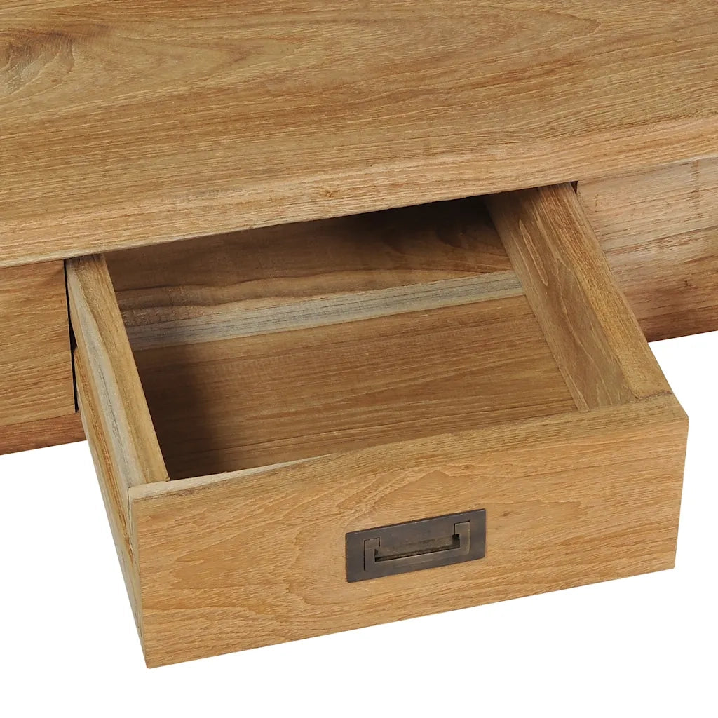 Tavolino da Salotto in Legno Massello di Teak 100x60x35 cm 244483