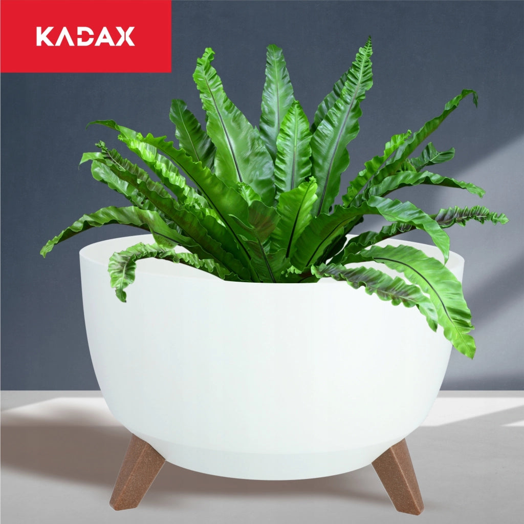 Vaso da fiori KADAX da 40 cm con coprigambe e inserto