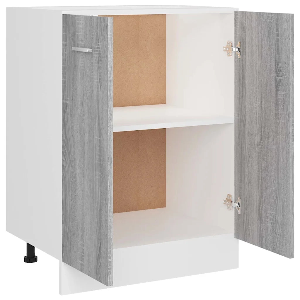 Pensile da cucina | Mobiletto ¡°Lyon¡± Grigio Sonoma 60x46x81,5 cm