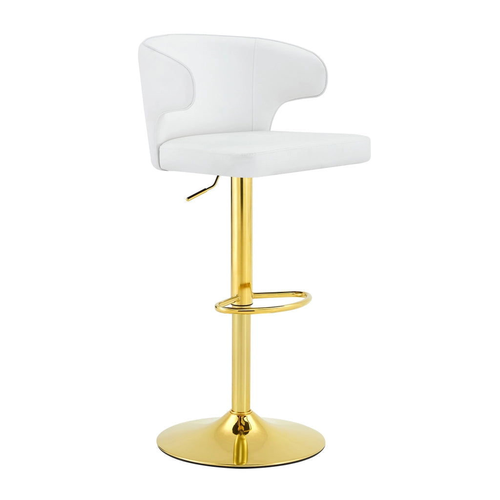 Sgabello da bar girevole 360° con altezza regolabile, schienale ergonomico e base stabile in metallo
