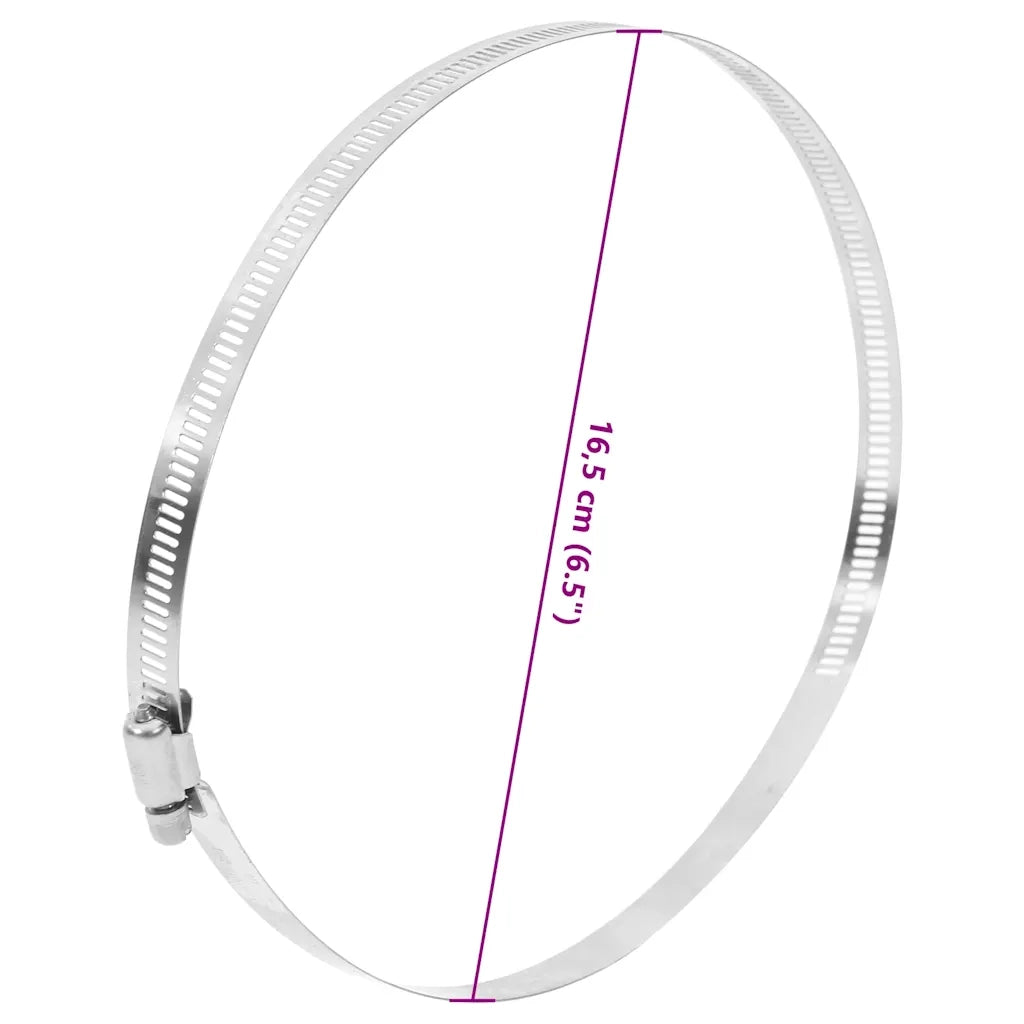 vidaXL Fascette Stringitubo 6pz 91-165 mm in Acciaio Inox 304