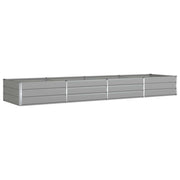 Fioriera | Cassetta per fiori | Vaso Grigio chiaro 385 x 100 x 45 cm Acciaio zincato