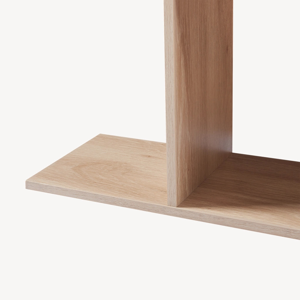 Tavolino a Consolle Koxjö da Divano 57 x 60 x 20 cm - Effetto Rovere [en.casa]