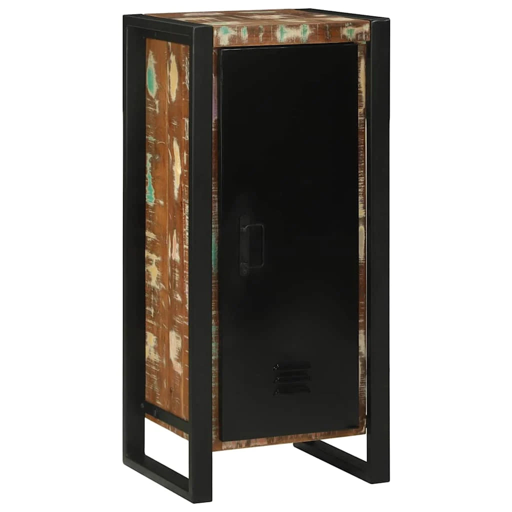 Mobiletto da bagno moderno con 2 ripiani contenitore 40 x 35 x 90 cm in legno riciclato marrone 02_0057649