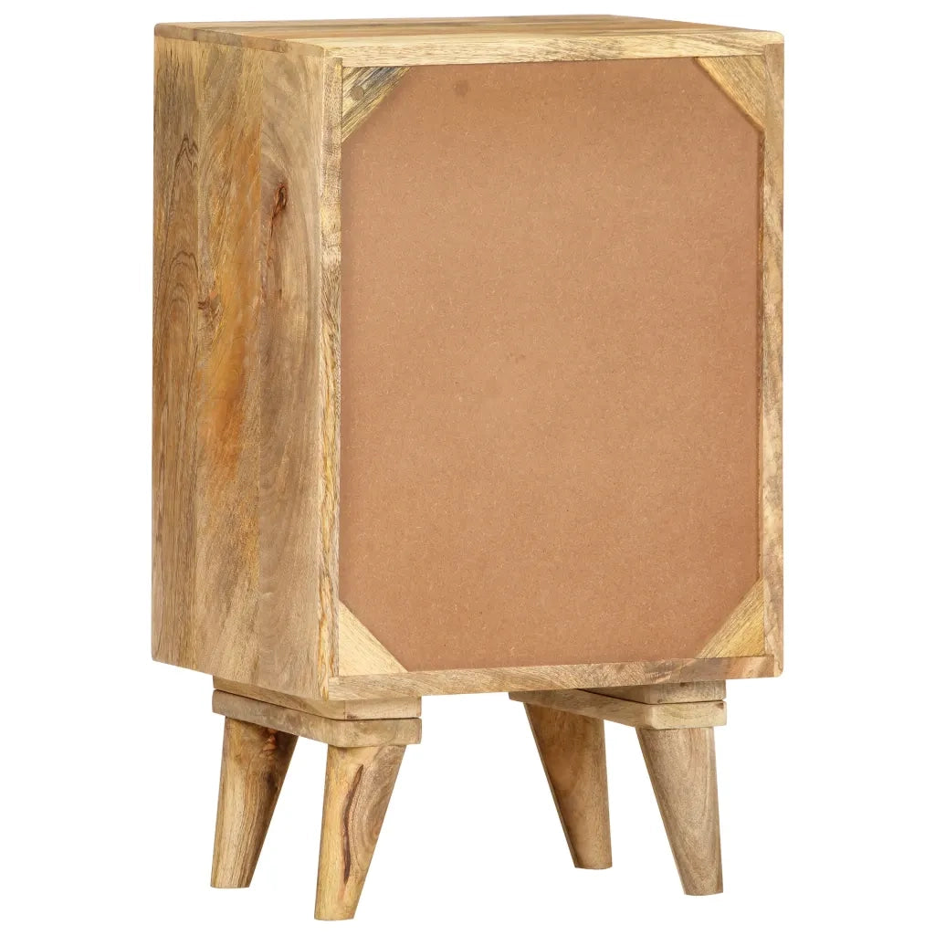 Comodino 36x30x60 cm in Legno Massello di Mango 286123