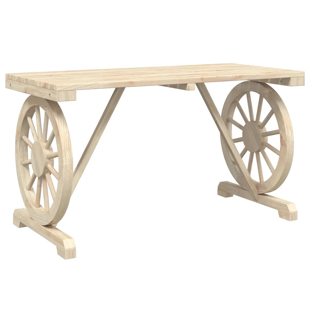 Set da Pranzo da Giardino 3 pz in Legno Massello di Abete