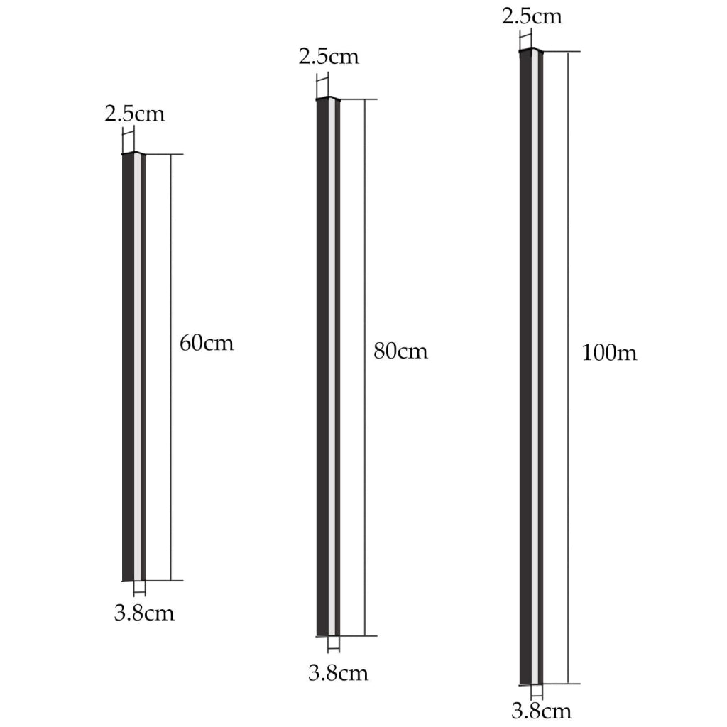 ZMH Applique da parete a LED moderna nera da 100cm per interni per corridoio e camera da letto