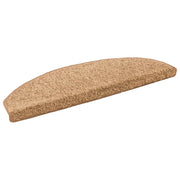 Tappetini per scale autoadesivi 15 pcs Beige 80 x 24,5 x 3,5 cm 42038653