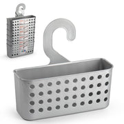 1 Pezzo Cestello Organizzazione Bagno con Gancio Argento