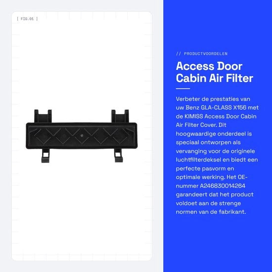 Filtro dell'aria proteggente per motori - A246830014264 - Adatto per Benz GLA-CLASS X156 - Adattamento perfetto - Protezione del motore - Alta qualità - Filtro dell'aria