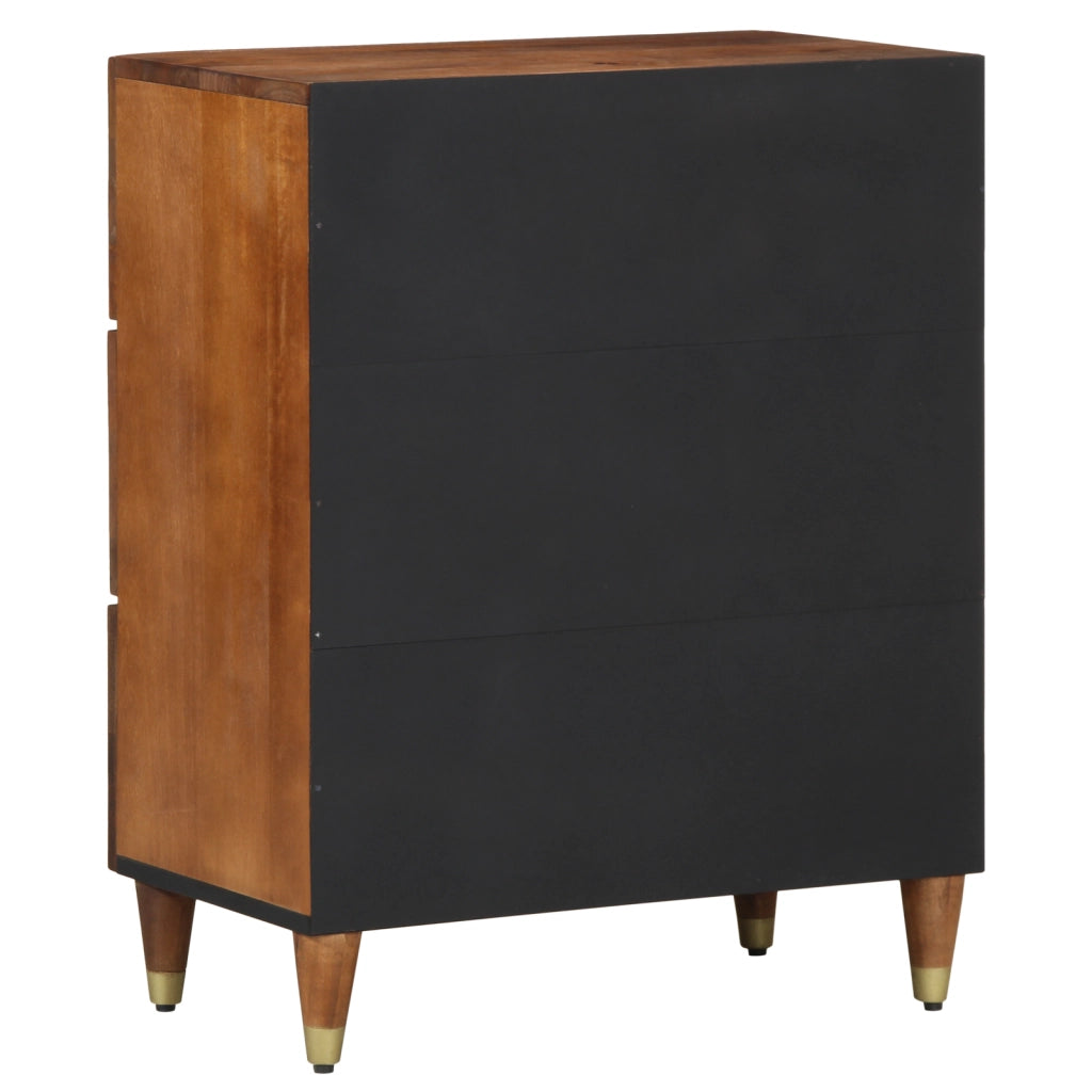 Sideboard 60x33x75 cm Legno Massello di Mango