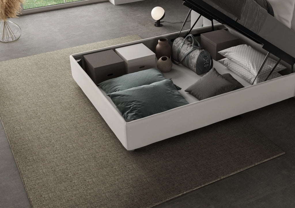 Letto 1 Piazza e Mezzo 120x190 cm Senza Rete Sunny Bianco