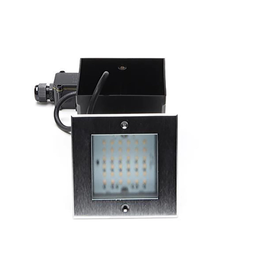Faro LED 6W calpestabile SPOT CARRABILE quadrato esterni IP67 luci facciata giardino segnapassi viale 230V SQUARE II