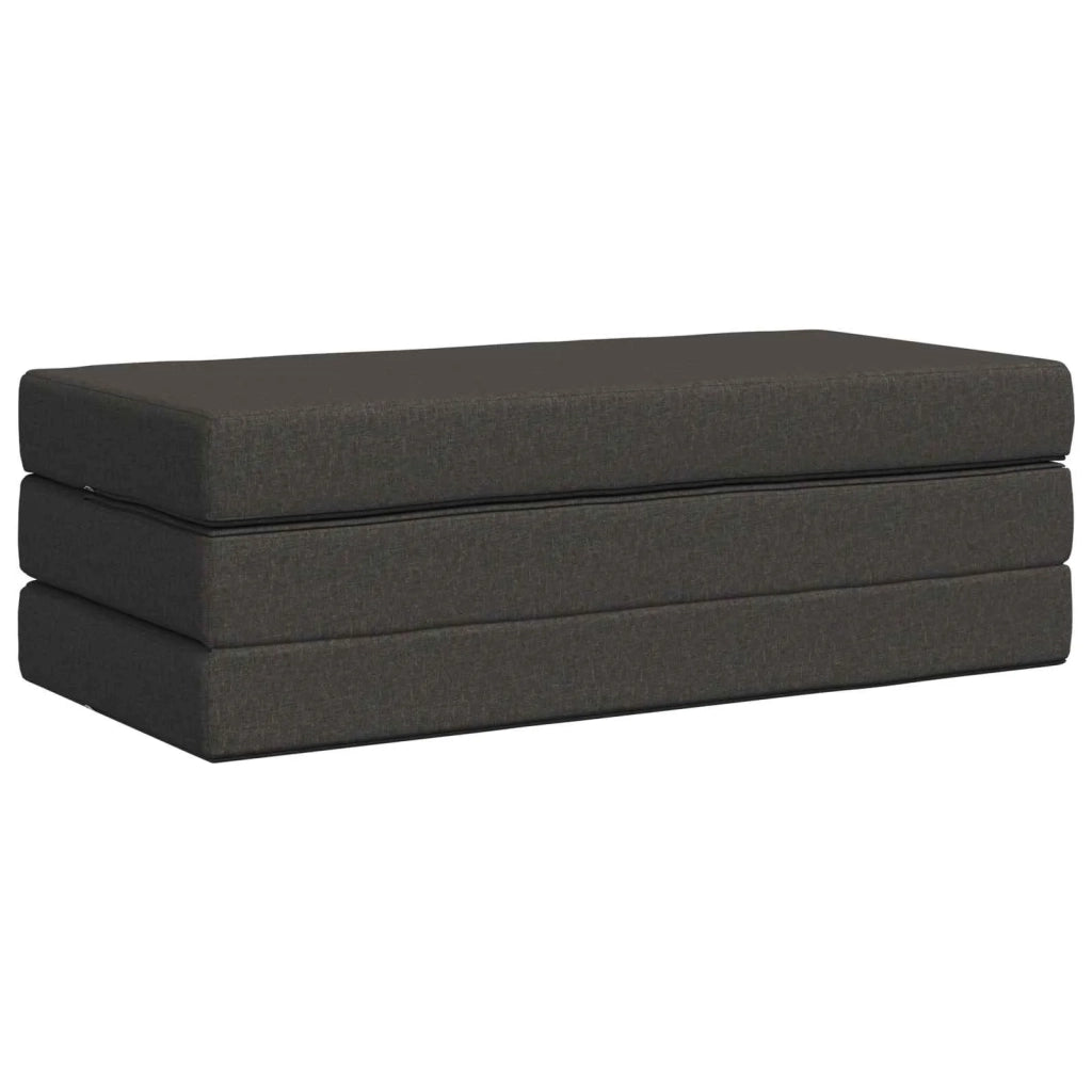 Divano Letto Pieghevole 120 x 67 x 45 cm Grigio Scuro 900209