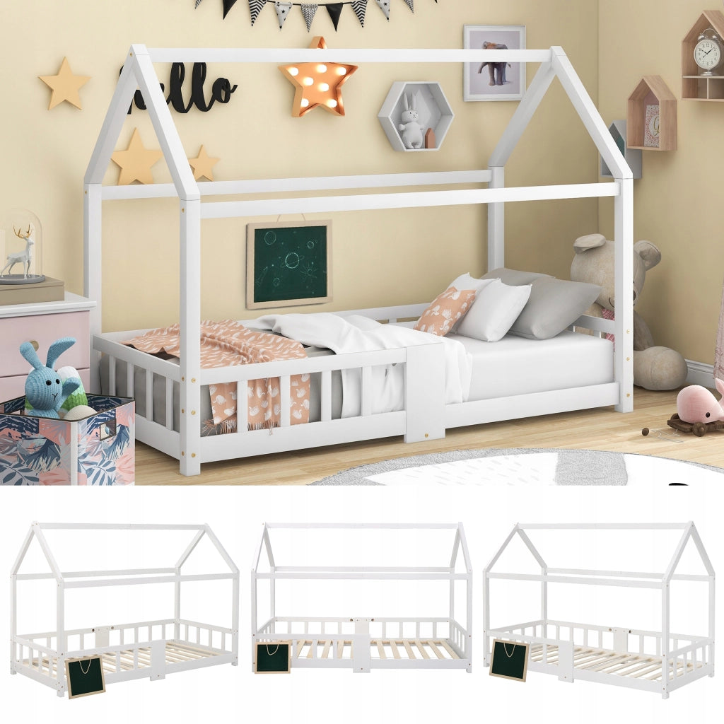 Letto per bambini in legno - Xylo - 90x200 bianco