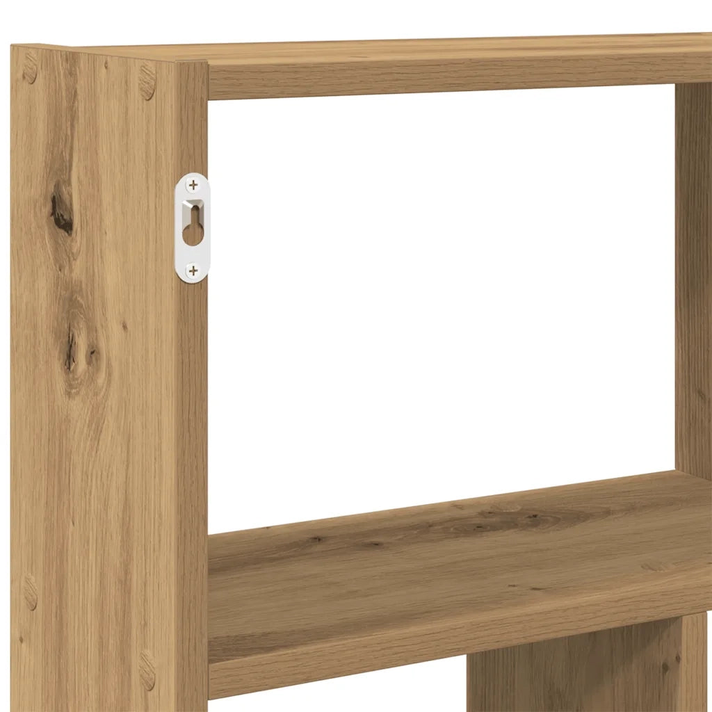 vidaXL Mensola a Muro Cubo 12 Scomparti Truciolato Rovere Artigianale