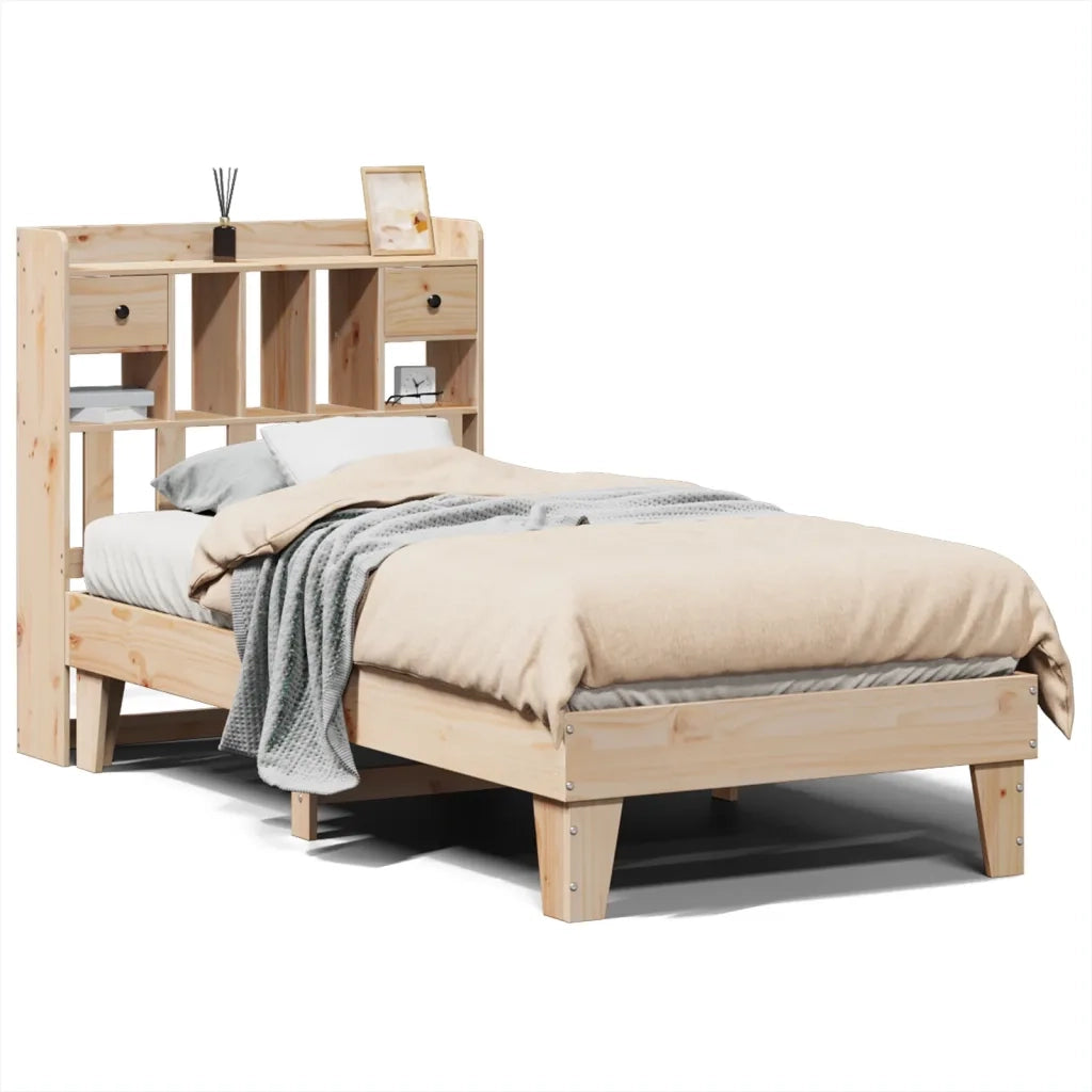 Giroletto senza Materasso 90x200 cm in Legno Massello di Pino 3308852