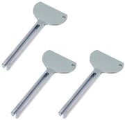 Spremitore per dentifricio - 3 pezzi - Dispensatore di dentifricio in metallo - Progettato per essere duraturo - Adatto per cremi - Riduce i rifiuti - 84x37mm - Spremitore per dentifricio