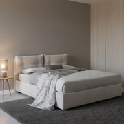 Agamennone, Letto Piazza e Mezza Sfoderabile Made in Italy, Bianco