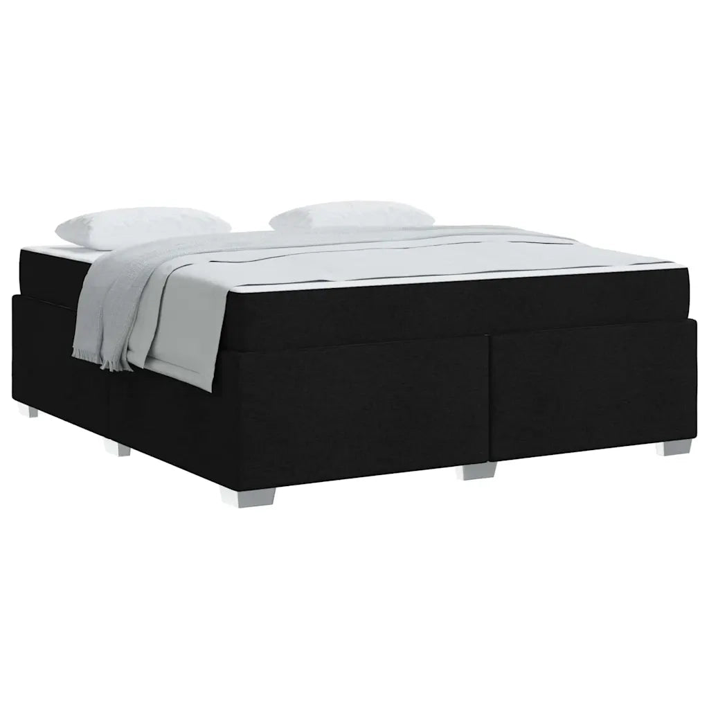 vidaXL Struttura del letto Nero 180 x 200 cm Tessuto