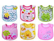 Set di Slabbettti Acquistabili per Neonati con Chiusura con Cinturini per Bambini Maschi e Femmine Unisex (Rosso)