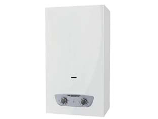 SCALDACQUA GAS GPL CAMERA APERTA FAST R X  lt.14, dimensioni mm.370x255x617h. peso kg.11,6    ARISTON