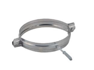 COLLARE REGGITUBO IN ACCIAIO INOX AISI 304 MONOPARETE SPESSORE MM.0,5- - ø mm.150 - 5 pezzi