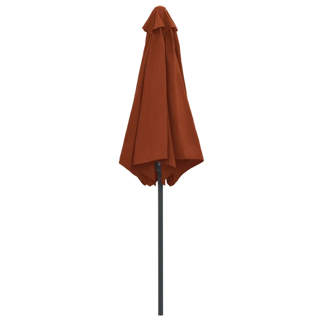 Ombrellone da Giardino Palo in Alluminio 270x246 cm Terracotta 47349